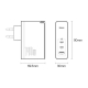 Мережевий зарядний пристрій Baseus GaN5 Pro Fast Charger 2C+U 140W EU White (With Superior Series Fast Charging Data Cable Type-