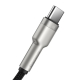 Кабель Baseus Cafule Series Metal Data Cable USB to Type-C 66W 0.25m Black