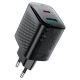 Мережевий зарядний пристрій ACEFAST A106 PD45W GaN (USB-C+USB-A) charger (EU) Black