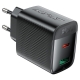 Мережевий зарядний пристрій ACEFAST A106 PD45W GaN (USB-C+USB-A) charger (EU) Black