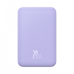 Зовнішній акумулятор Baseus Magnetic Mini Wireless Fast Charge Power Bank 20000mAh 20W Purple