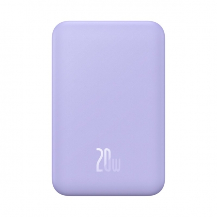 Зовнішній акумулятор Baseus Magnetic Mini Wireless Fast Charge Power Bank 20000mAh 20W Purple