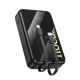Зовнішній акумулятор HOCO Q37A Graceful 22.5W+PD20W power bank with two cables(20000mAh) Black