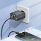 Мережевий зарядний пристрій HOCO CS44A Smart PD65W(2C1A) charger(EU) Black