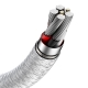 Кабель Baseus Cafule Series Metal Data Cable USB to Type-C 66W 2m White