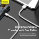 Кабель Baseus Cafule Series Metal Data Cable USB to Type-C 66W 2m White