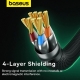 Мережевий кабель Baseus High Speed CAT8 40Gigabit Ethernet Cable (Braided Cable)3m Cluster Black