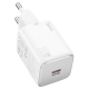 Мережевий зарядний пристрій HOCO N40 Mighty single port PD20W charger White