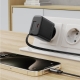 Мережевий зарядний пристрій ACEFAST A110 PD30W GaN charger (USB-C+USB-C) with retractable cable (EU) Black