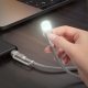 Кабель-світильник HOCO UA38C USB/Type-C to LED light adapter cable Black