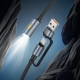 Кабель-світильник HOCO UA38C USB/Type-C to LED light adapter cable Black