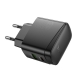 Мережевий зарядний пристрій HOCO CS61A Bright PD30W+QC3.0 charger (EU) Black