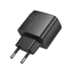 Мережевий зарядний пристрій HOCO CS61A Bright PD30W+QC3.0 charger (EU) Black