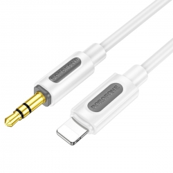 Аудіокабель BOROFONE BL20 True sound silicone digital audio conversion cable iP White
