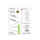 Аудіокабель BOROFONE BL20 True sound silicone digital audio conversion cable iP White