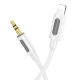 Аудіокабель BOROFONE BL20 True sound silicone digital audio conversion cable iP White