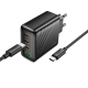 Мережевий зарядний пристрій HOCO CS27A Supply PD67W (3C1A) charger set (C to C)(EU) Black