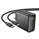 Мережевий зарядний пристрій HOCO CS27A Supply PD67W (3C1A) charger set (C to C)(EU) Black