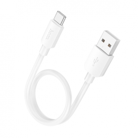 Кабель HOCO X96 Hyper 27W charging data cable Type-C (L0.25M) White