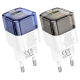 Мережевий зарядний пристрій HOCO C131A Platinum dual-port PD30W+QC3.0 charger(EU) Transparent black