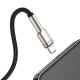 Кабель Baseus Cafule Series Metal Data Cable USB to IP 2.4A 0.25m Black