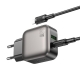 Мережевий зарядний пристрій BOROFONE BAS55A Absolute PD30W+QC3.0 charger set (C to iP) (EU) Black