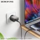 Мережевий зарядний пристрій BOROFONE BAS55A Absolute PD30W+QC3.0 charger set (C to iP) (EU) Black