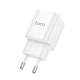 Мережевий зарядний пристрій HOCO C147A Charm PD20W+QC3.0 charger (EU) White