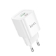 Мережевий зарядний пристрій HOCO C147A Charm PD20W+QC3.0 charger (EU) White