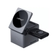 Бездротовий зарядний пристрій ACEFAST E18 Rubik's Cube 3-in-1 wireless charging holder Metal Gray