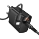 Мережевий зарядний пристрій BOROFONE BA97A Ilustre single-port PD30W charger with digital display set (C to iP) (EU) Black