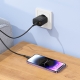 Мережевий зарядний пристрій BOROFONE BA97A Ilustre single-port PD30W charger with digital display set (C to iP) (EU) Black
