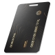 Трекер BOROFONE BC102 Search card type intelligent positioning anti-lost device Black