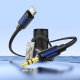 Аудіокабель BOROFONE BL20 True sound silicone digital audio conversion cable Type-C Black