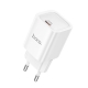 Мережевий зарядний пристрій HOCO C148A Charm single port PD30W charger (EU) White