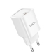 Мережевий зарядний пристрій HOCO C148A Charm single port PD30W charger (EU) White