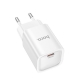 Мережевий зарядний пристрій HOCO C148A Charm single port PD30W charger (EU) White