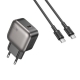 Мережевий зарядний пристрій BOROFONE BAS53A Absolute single-port PD20W charger set (C to C) (EU) Black