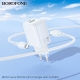 Мережевий зарядний пристрій BOROFONE BN29 Fuente PD30W+QC3.0 charger set (C to iP) (EU) White