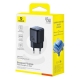 Мережевий зарядник пристрій Baseus PicoGo GaN Fast Charger 1C 45W EU Cosmic Black