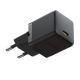 Мережевий зарядний пристрій Baseus Palm Fast Charger 1C 20W EU Cluster Black (with Baseus Mini White Cable USB-C to USB-C 60W (2