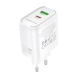 Мережевий зарядний пристрій BOROFONE BA89A Destello PD30W+QC3.0 charger (EU) White
