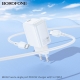 Мережевий зарядний пристрій BOROFONE BN28 Fuente single port PD30W charger set (C to C) (EU) White