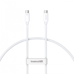 Кабель Baseus Superior 2 USB4 Full-Function Fast Charging Cable USB-C to USB-C 240W 5.9ft Moon White