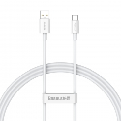 Кабель Baseus Superior Series (SUPERVOOC) Fast Charging Data Cable USB to Type-C 65W 1m White