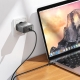Мережевий зарядний пристрій BOROFONE BN22 Lena PD65W (2C1A) charger set (C to C(EU) Metal Gray