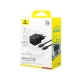 Мережевий зарядний пристрій Baseus Palm Fast Charger 1C 30W EU Cluster Black(With: Baseus Mini White Cable Type-C to Type-C 60W(