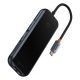 USB-хаб Baseus AcmeJoy 8-Port Type-C HUB Adapter（Type-C to HDMI*1+USB3.0*2+USB2.0*1+Type-C PD&Data*1+RJ45*1+SD/TF*1）Dark Grey