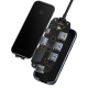 USB-хаб Baseus AcmeJoy 8-Port Type-C HUB Adapter（Type-C to HDMI*1+USB3.0*2+USB2.0*1+Type-C PD&Data*1+RJ45*1+SD/TF*1）Dark Grey