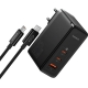Мережевий зарядний пристрій Baseus GaN5 Pro Digital Fast Charger 2C+U 160W EU Cluster Black (With Superior Series Fast Charging